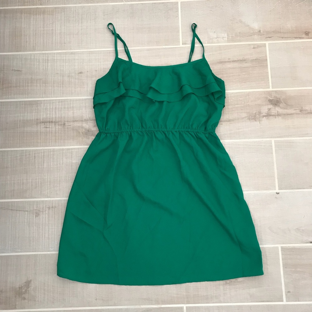 Green Ruffle Dress